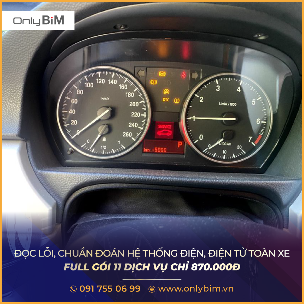 Onlybim.vn - Kiểm tra tổng quát hệ thống điện điện tử BMW sau dịch